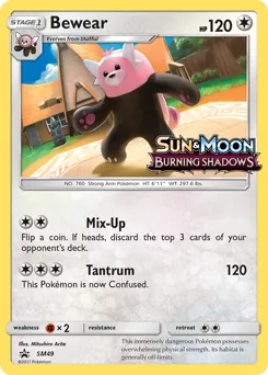 SM Black Star Promos Bewear Pokémon card